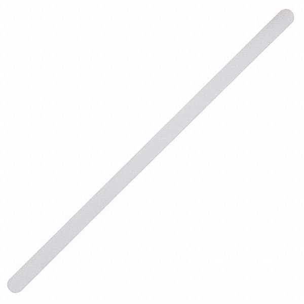 Fine Grade Anti Slip Strip Vinyl, Adhesive: Acrylic White, 3/4" W x 17-1/2" L, 0.027" Thick