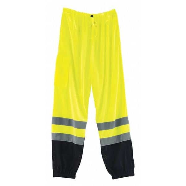 Black Bottom Hi-Vis Pants, Lime, L/XL