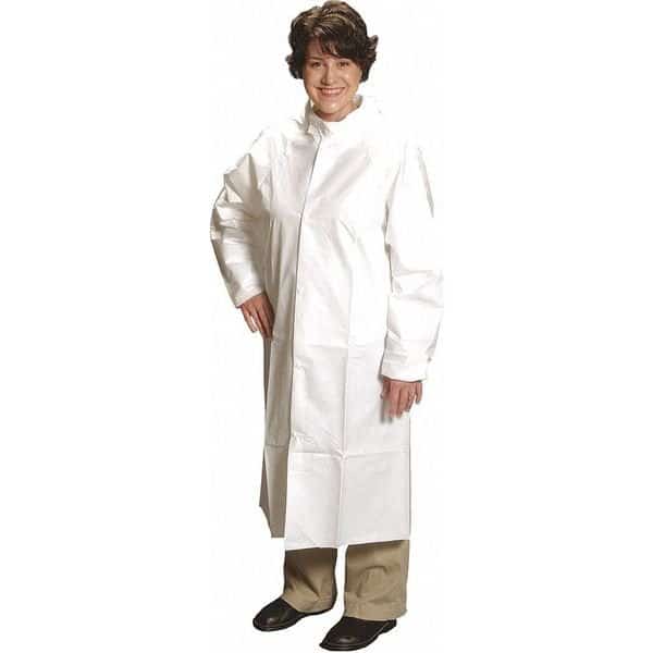 Frock, Disposable, Snap Close, 2XL, Package Quantity 25, ComforTech, White, 25 PK
