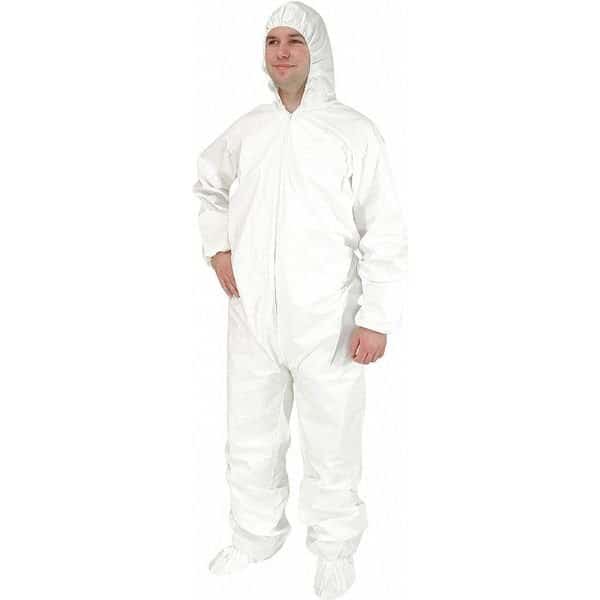 Disposable Coveralls, Hooded, 4XL/5XL, NuTech, 25 PK