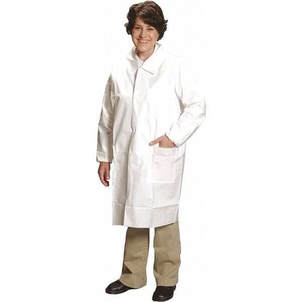 Disposable Lab Coat, ComforTech, White, XL, 25 PK