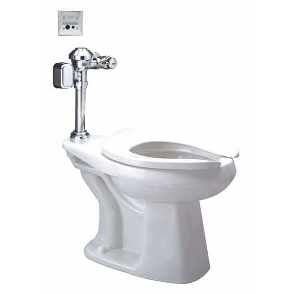 Toilet, 1.28 gpf, Siphon Jet, Floor Mount Mount, Elongated