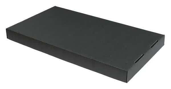 ESD Cndct Lid,Black,Cardboard,17 3/4 in, Mfr#: 37550, PROTEKTIVE PAK