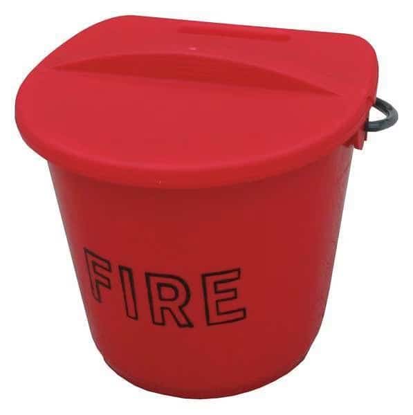 Fire Bucket, 2.5 gal., Plastic