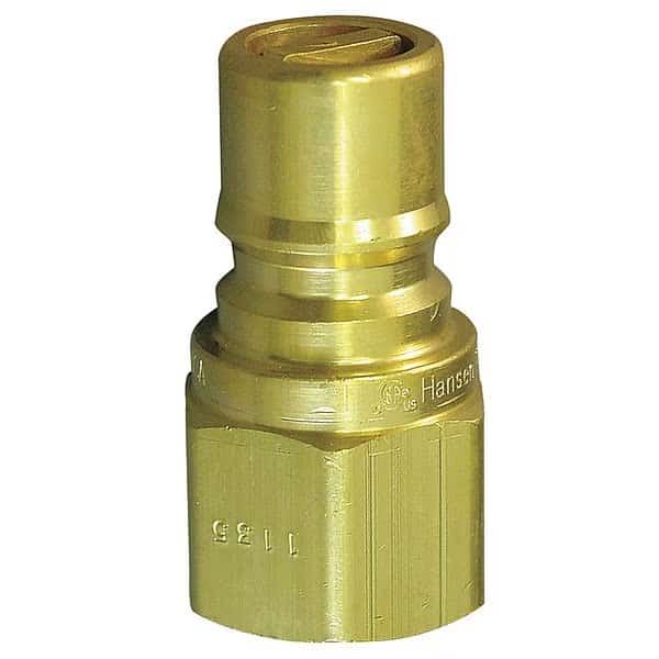 Coupler Plug, (M)NPT, 3/8, Brass