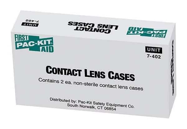Contact Lens Cases, White, Plastic