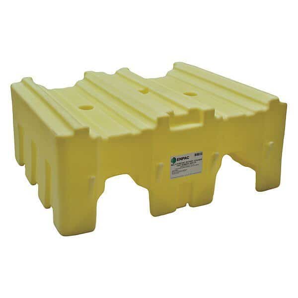 Double Drum Stack Module,2400 lb.,HDPE, Mfr#: 6004-YE, ENPAC