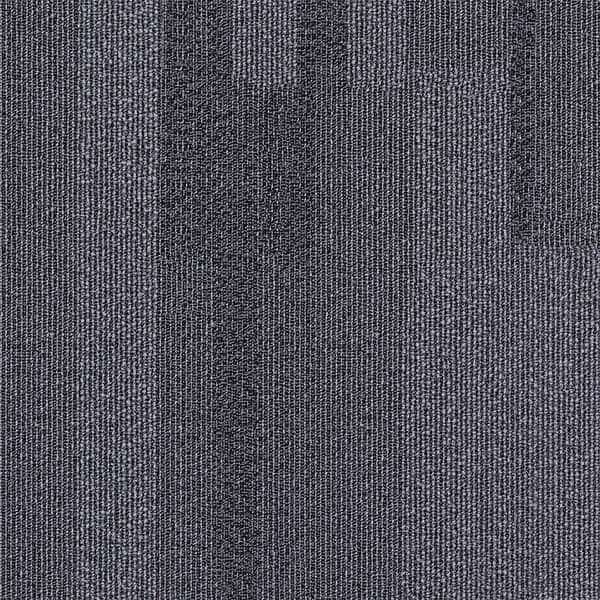 Carpet Tile, 19-11/16in. L, Dark Gray, PK20
