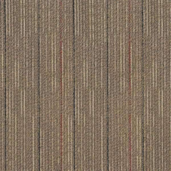 Carpet Tile, 19-11/16in. L, Brown, PK20