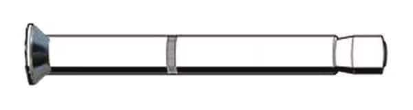 Sleeve Anchor, 1/4" Dia., 4" L, Carbon Steel Zinc Plated, 50 PK