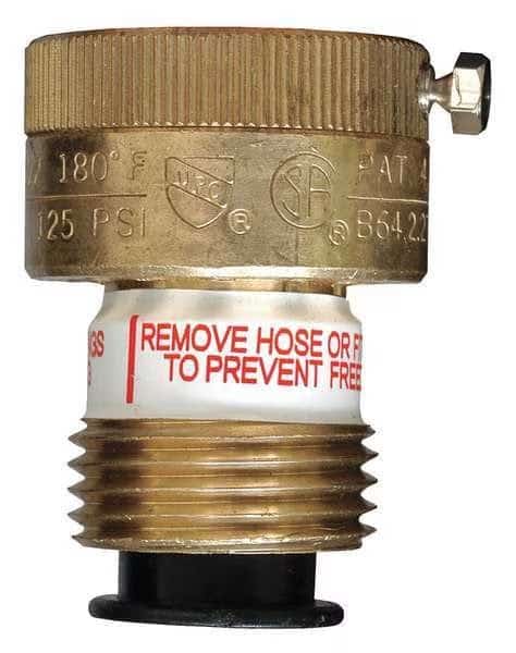 Vacuum Breaker, 3/4in., GHT, Brass, 2in. H
