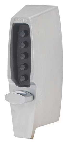 Pushbutton Deadbolt, Satin Chrome, Simplex, Mfr#: 710226D41