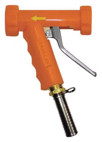 Spray Nozzle, 3/4" Female, 150 psi, 8.9 gpm, Safety Orange