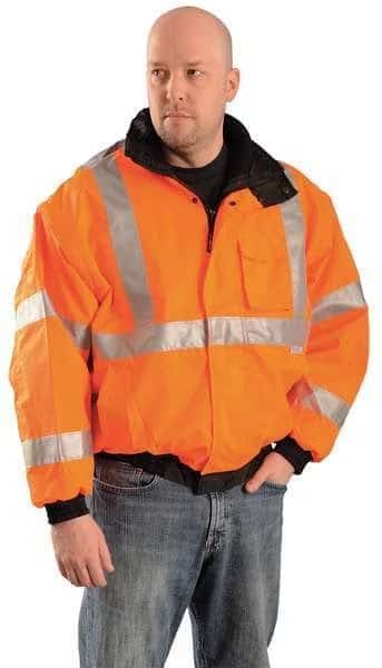 Jacket, Polyester with PU Coating, Class 3 R, Orange, 3XL