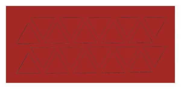 Magnetic Triangles, 3/4 In. W, Red, PK20