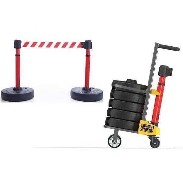 PLUS Barricade System, Red w/ Wht Stripes