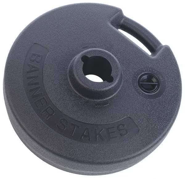 PLUS Barrier System Base, Plastic, Blk, PK5