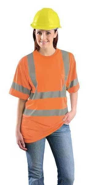 XL Men's T-Shirt, Orange, OCCUNOMIX, Mfr# LUX-SSETP3B-OXL