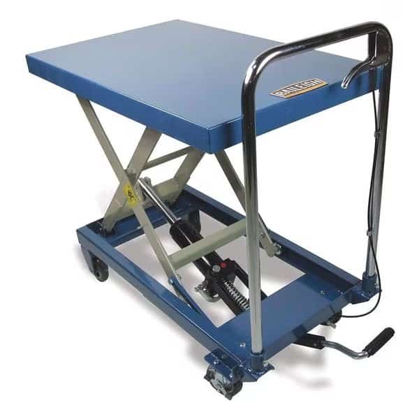 Scissor Lift Cart, 660 lb. Cap, 20-1/2"W, 32-1/2"L
