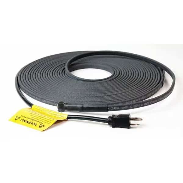 Self-Regulating Heating Cable, 120VAC, 100 ft. Length