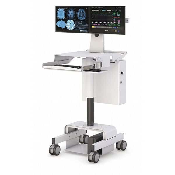 Computer Cart w/Dual Monitor Mounts