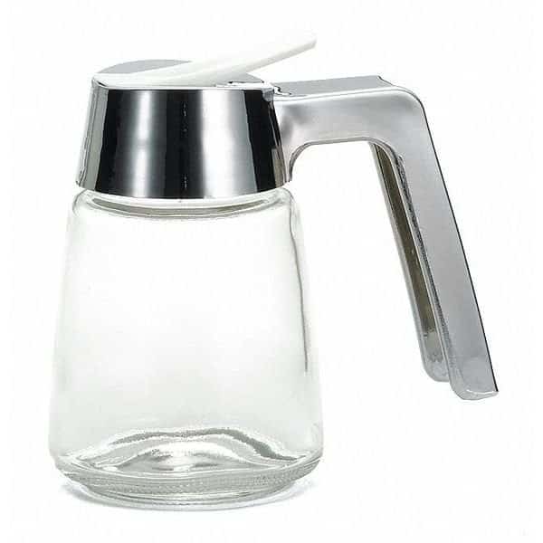 Glass Syrup Dispenser, Chrome, 8 oz, PK12