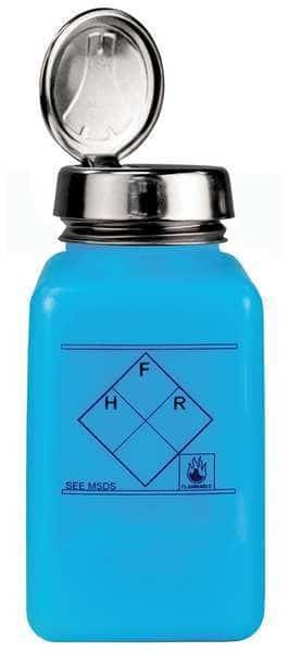 Dispensing ESD Bottle, 6 oz., HDPE, Blue