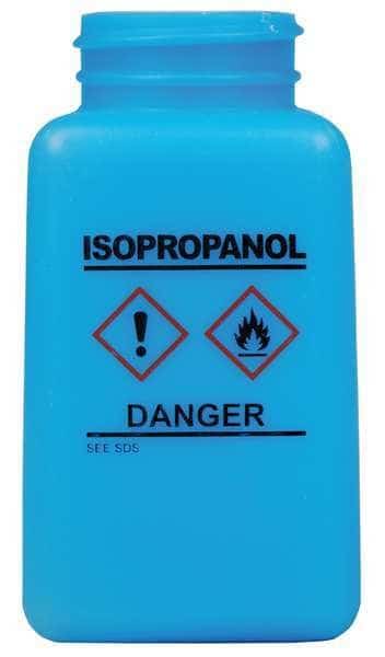 Graduated IPA Bottle, 6 oz., HDPE, Blue