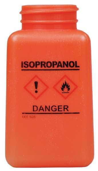 Graduated IPA Bottle, 6 oz., HDPE, Orange