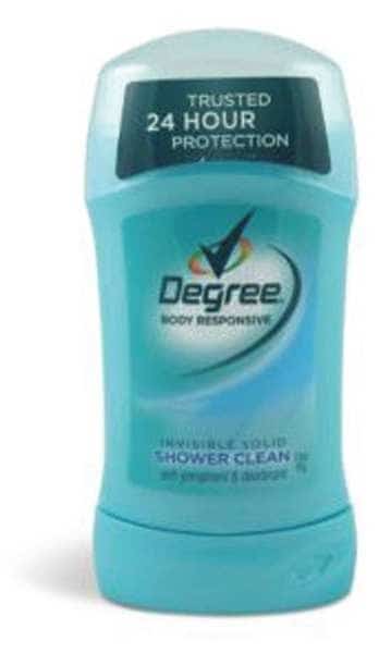 Deodorant, 1.6 oz., Clear, Solid, PK12, DEGREE, Mfr# CB251609