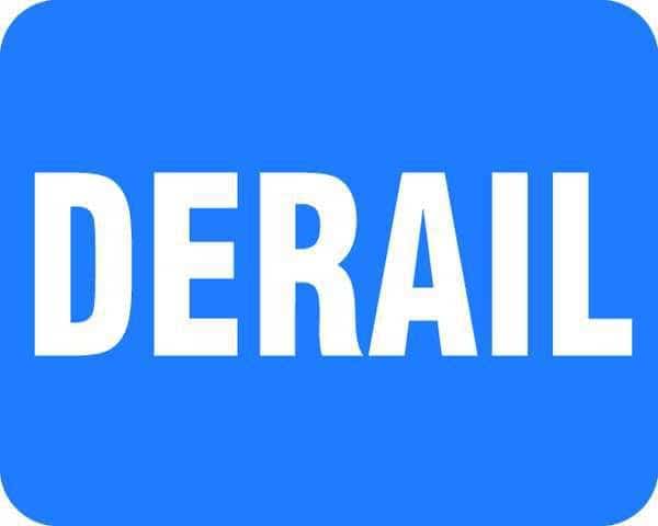 Railroad Sign, 12 in H, 15 in W, Horizontal Rectangle, English, FRR361BU