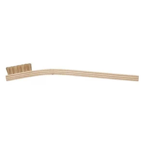 1/4 in W Utility Brush, Medium, 7 3/4 in L Handle, 1 3/8 in L Brush, Brown, Wood