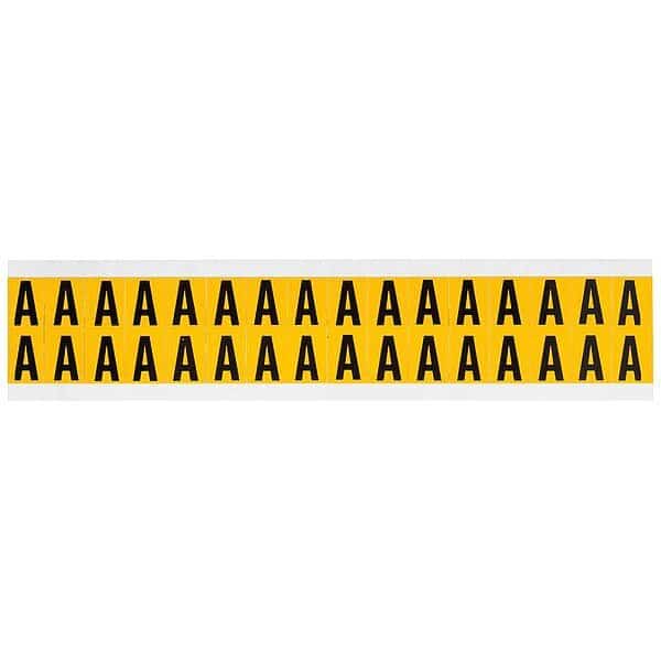 Letter Label, A, 3/4in.Hx9/16in.W, Vinyl