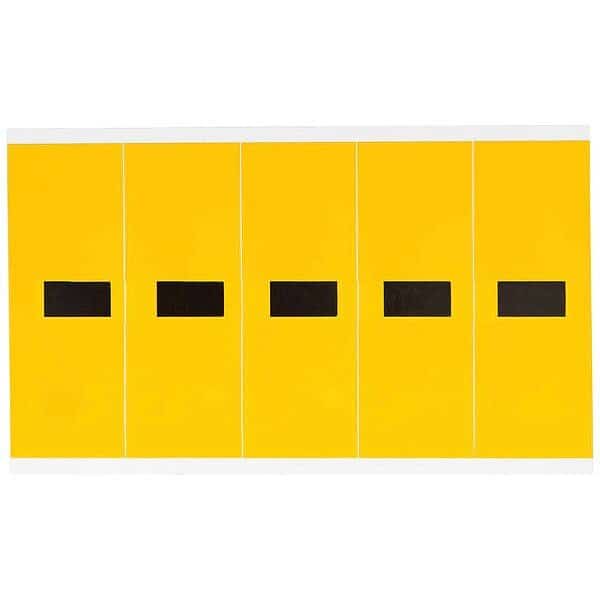 Letter Label, Dash, 5in.Hx1-3/4in.W, Vinyl
