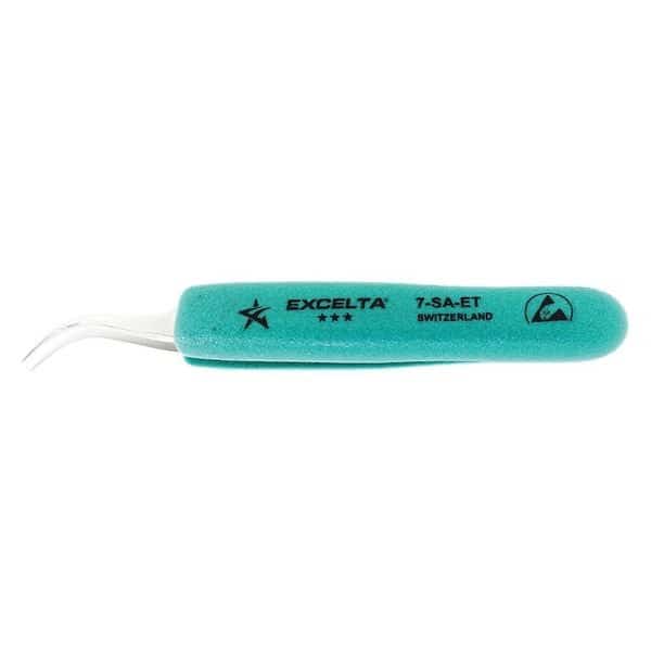 Tweezer,Curved Fine,5 in. L,SS, Mfr#: 7-SA-ET, EXCELTA