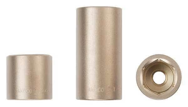 3/4 in Drive, 13/16" SAE, Socket, 6 Points, Almn Brz, Natural, 13/16 in