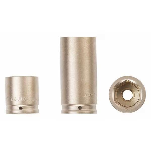 3/4 in Drive Impact Socket Standard Socket, Natural, Nkl Alm Brz, Natural, 5/8 in