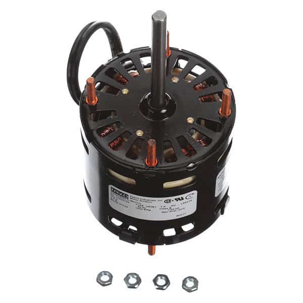 HVAC Motor, Open Air-Over, 1/20 HP, 1,550 Nameplate RPM, 1 Speed, 115V AC, Stud Mount, CWSE, B