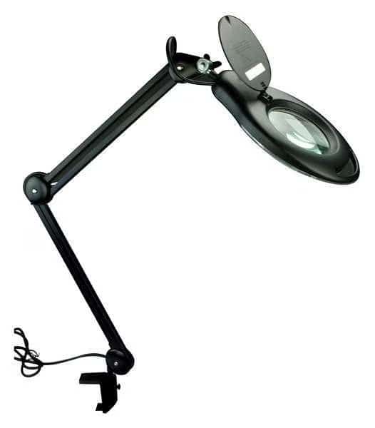 Magnifier Light,5In,LED,6 ft.,Black,2.25, Mfr#: 32PE53, LUMAPRO