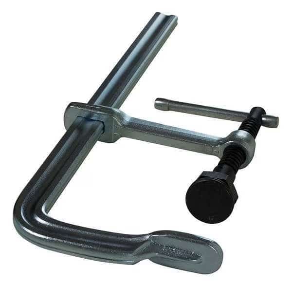 12 in Bar Clamp, Steel Handle and 4 3/4 in Throat Depth