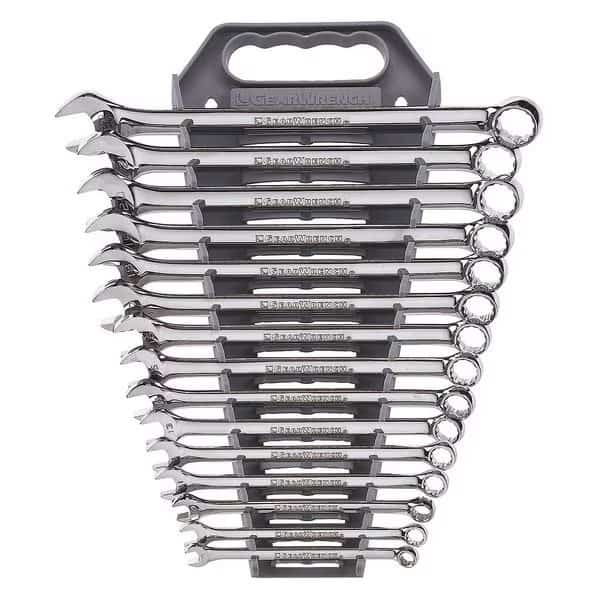 15 Piece 12 Point Long Pattern Combination Metric Wrench Set