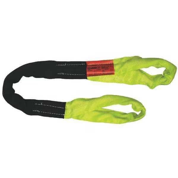 Round Sling,Eye and Eye,Yellow/Black, Mfr#: EE90X12, LIFT-ALL