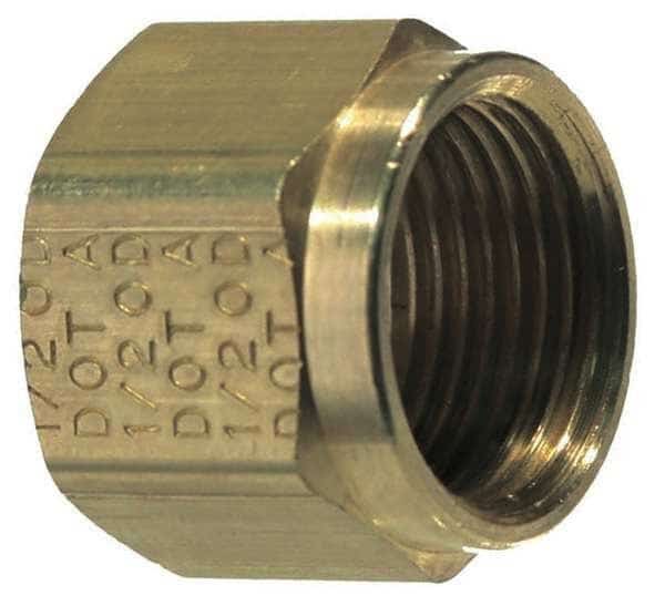 Tube Nut, Compression, Brass, 150psi