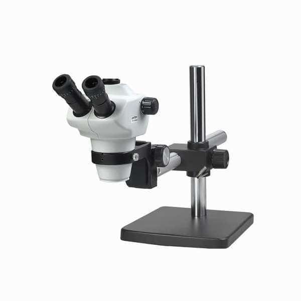 Trinocular Microscope, 0.8X to 5X, 16in.H