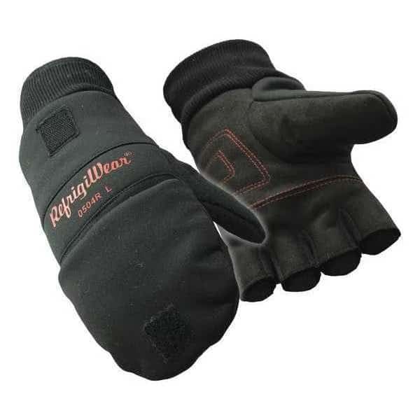 Cold Protection Mitt Gloves, Synthetic Suede Leather Palm, Fiberfill/Double Foam/Tricot Lining, XL