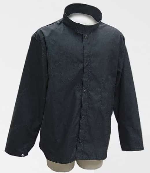 Flame Resistant Jacket, Navy, Carbon Aramid Blend, L, Chicago Protective Apparel, Mfr#: 600-CX10