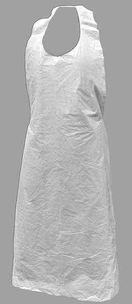 Apron, 46in.Lx28in.W, White, PK1000
