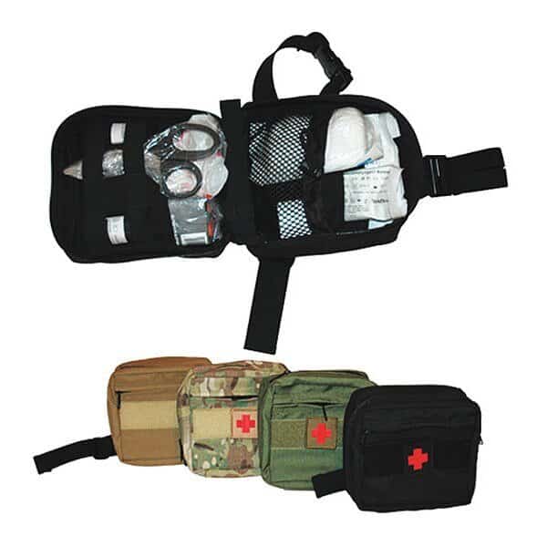 Combat Individual First Aid Kit, brown, FIELDTEX, Mfr# 911-110266-11266CY