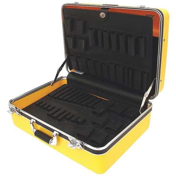 Yellow Padded Divider Case, 19"L x 14-1/4"W x 9-1/4"D