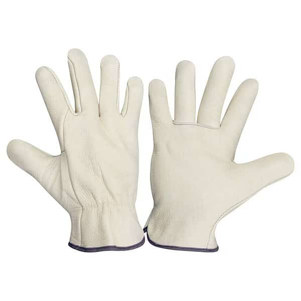 Leather Drivers Gloves, Leather, M 12 PK